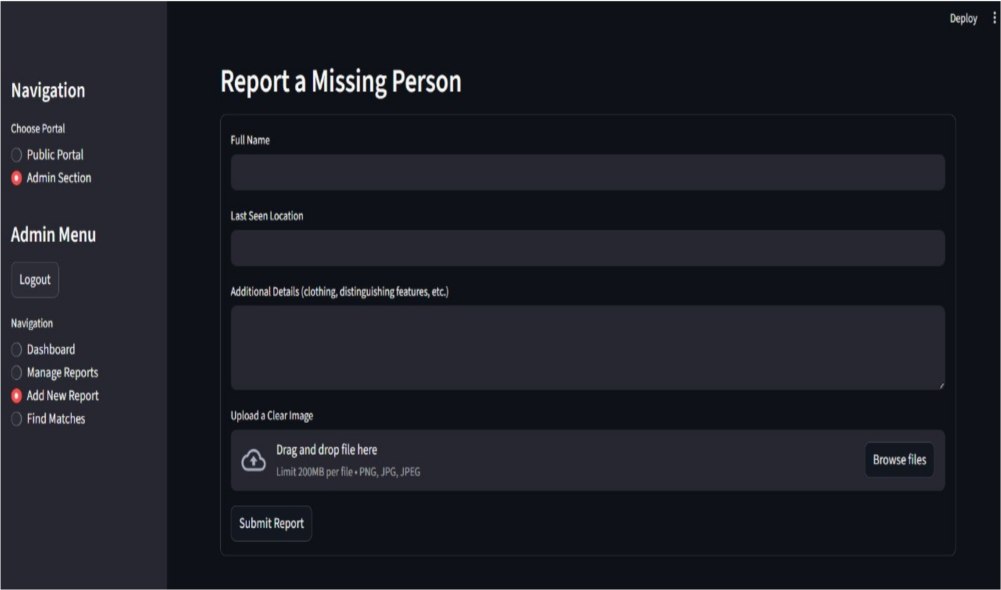 Finding Missing Person App Preview